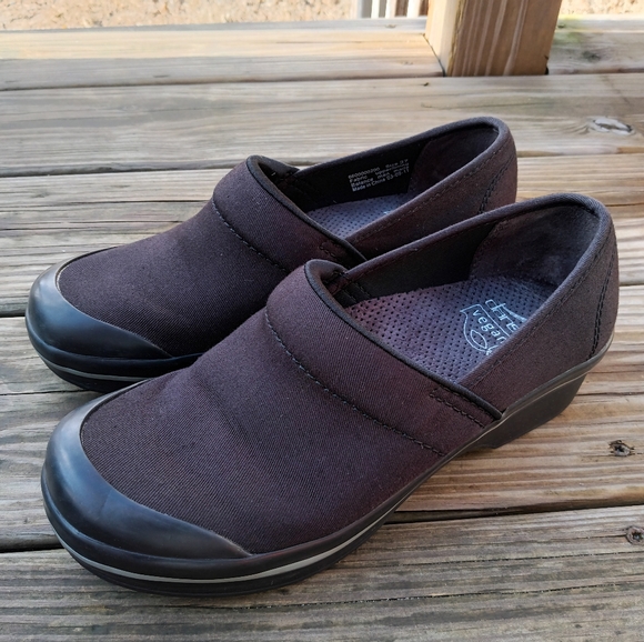 Dansko Volley Clogs Slip Resistant Black Vegan Professional Work Women's Size 37 - Picture 2 of 15